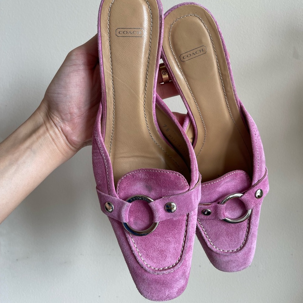 Coach Vintage Kitten Toe Heels